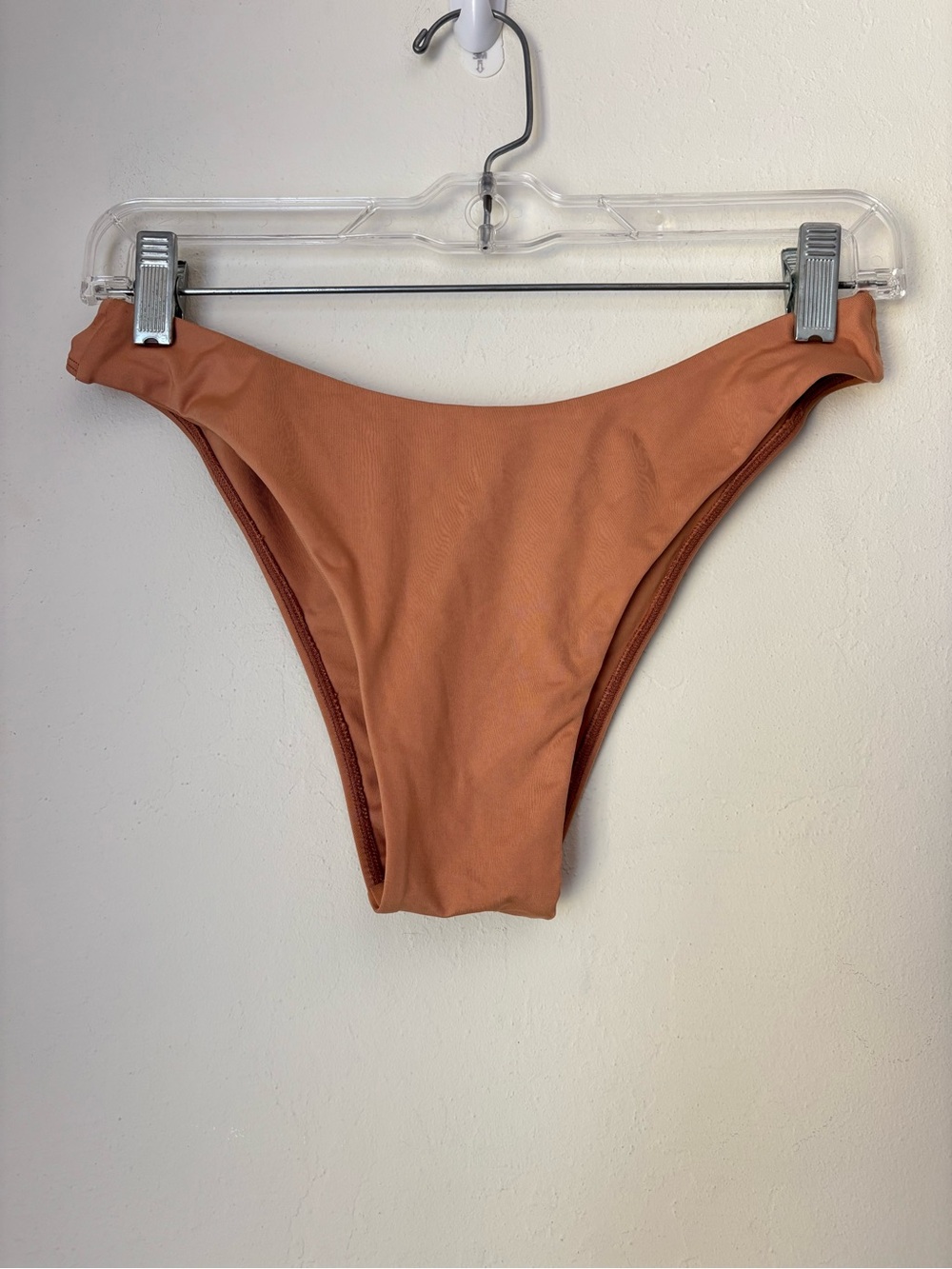 Monday Swimwear Byron Bottoms Size Medium Orange Tan Beach Vacation Travel Chic